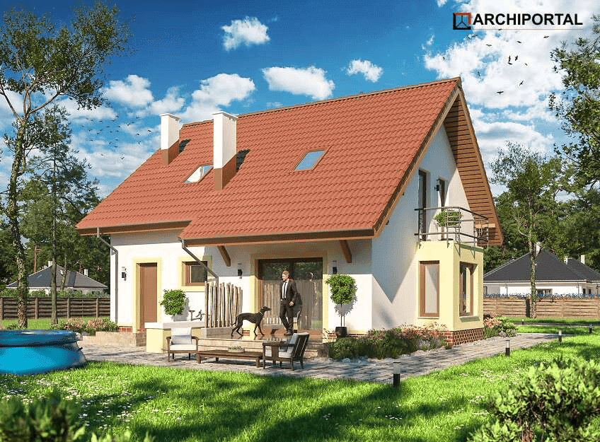 Wizualizacja domu jednorodzinnego Ares Bis