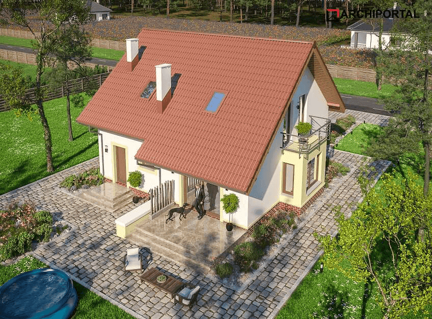 Wizualizacja domu jednorodzinnego Ares Bis