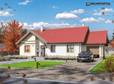 Wizualizacja domu jednorodzinnego Bella II