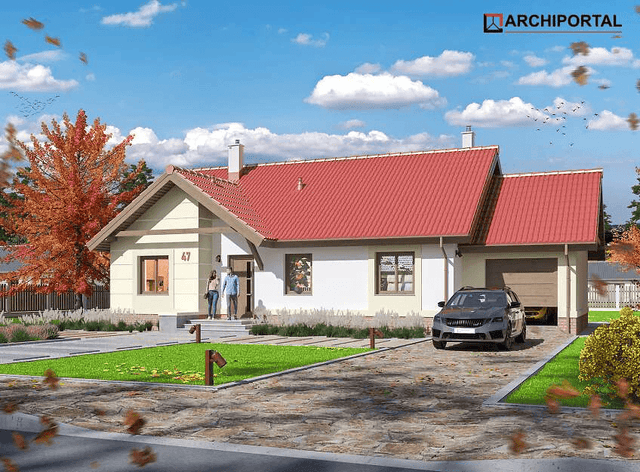 Wizualizacja domu jednorodzinnego Bella II