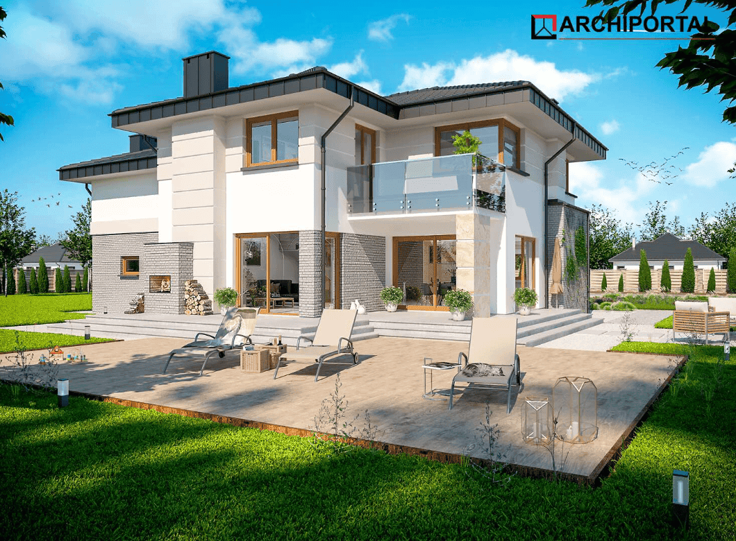Wizualizacja domu jednorodzinnego Emilian