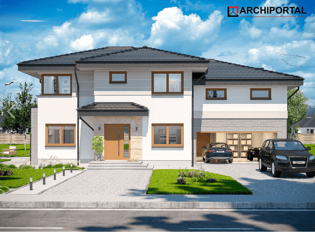 Wizualizacja domu jednorodzinnego Emilian