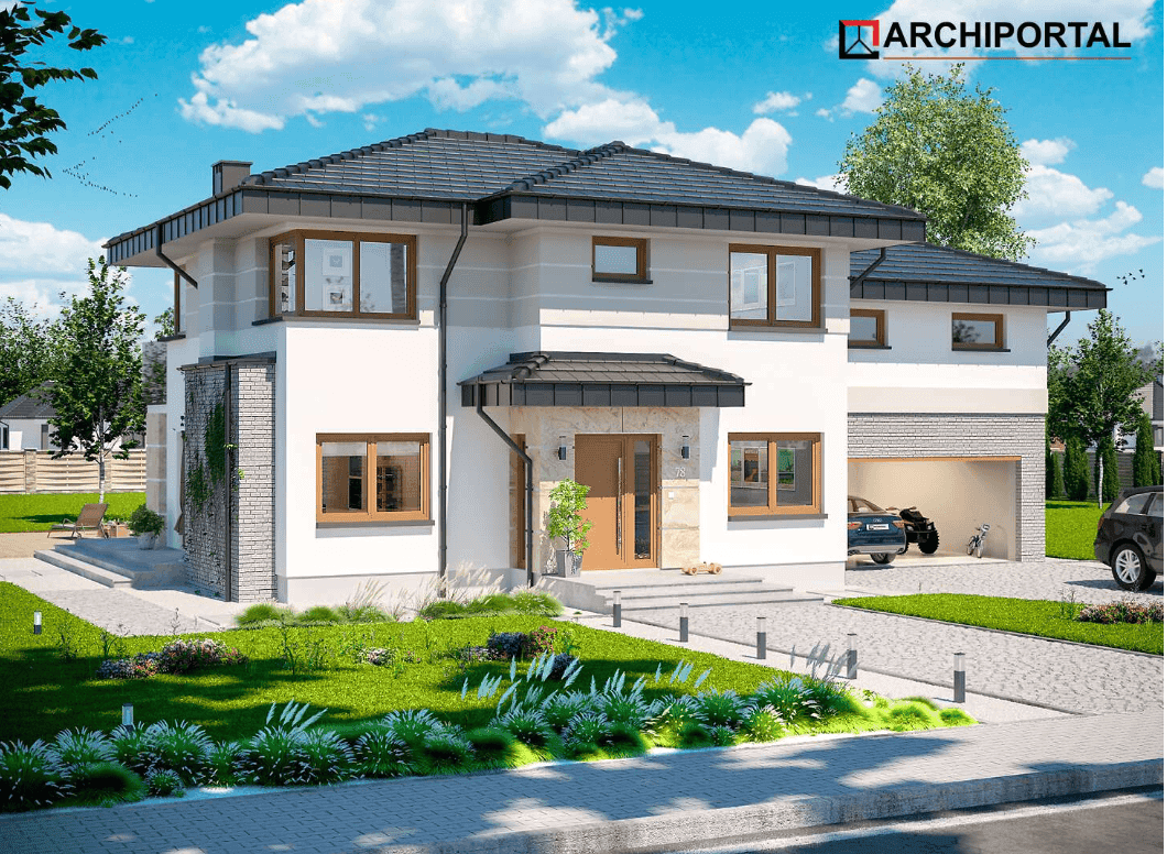 Wizualizacja domu jednorodzinnego Emilian
