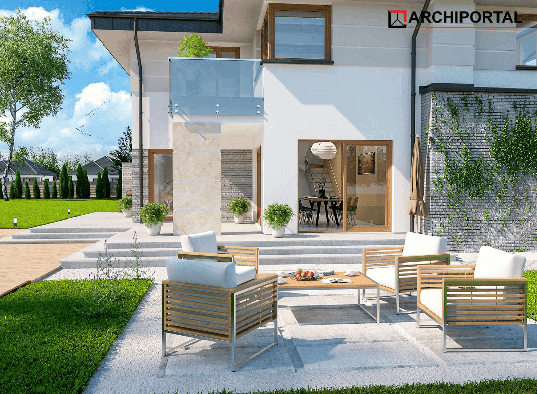 Wizualizacja domu jednorodzinnego Emilian