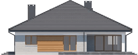 Elewacja tylna domu jednorodzinnego Fabian 2