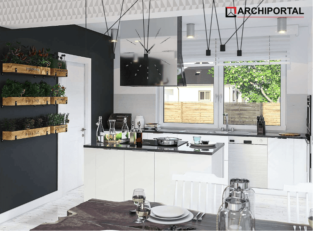 Wizualizacja domu jednorodzinnego Fabian