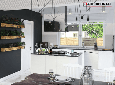 Wizualizacja domu jednorodzinnego Fabian