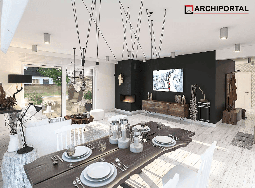 Wizualizacja domu jednorodzinnego Fabian