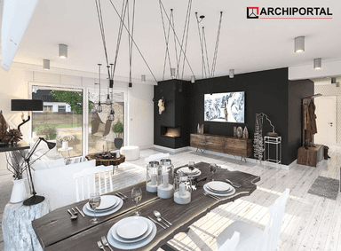 Wizualizacja domu jednorodzinnego Fabian