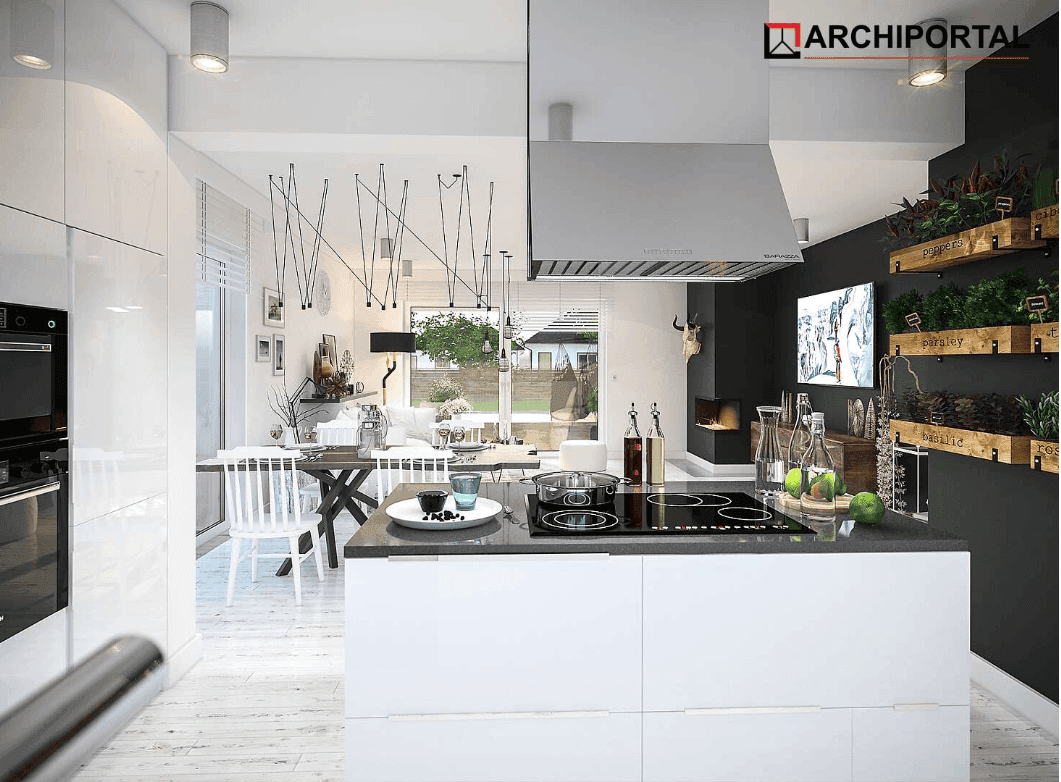 Wizualizacja domu jednorodzinnego Fabian