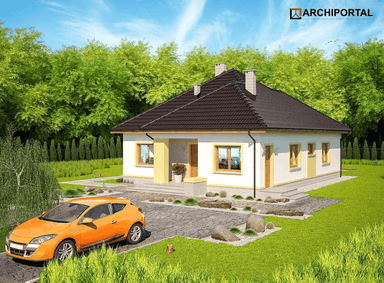 Wizualizacja domu jednorodzinnego Fidel