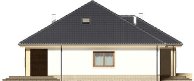 Elewacja lewa domu jednorodzinnego Figo