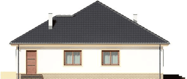 Elewacja prawa domu jednorodzinnego Figo