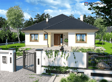 Wizualizacja domu jednorodzinnego Figo