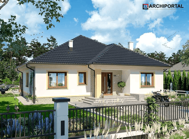 Wizualizacja domu jednorodzinnego Figo