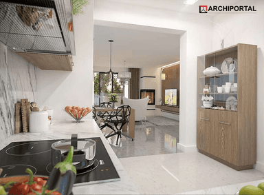 Wizualizacja domu jednorodzinnego Figo