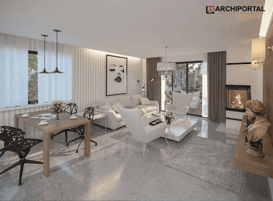 Wizualizacja domu jednorodzinnego Figo