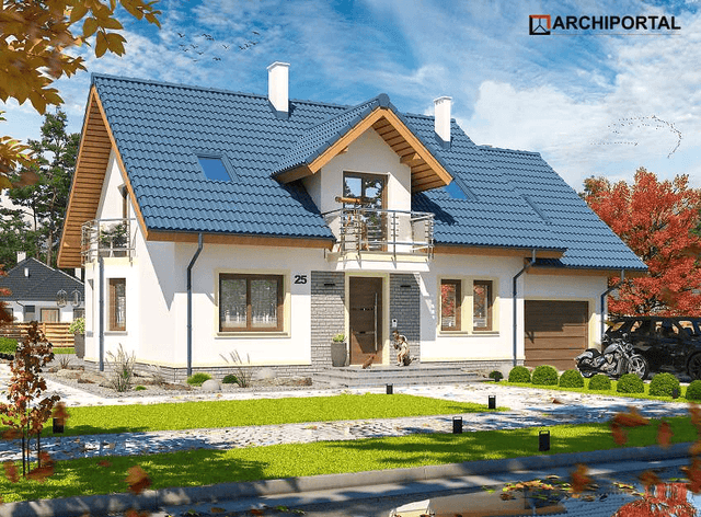 Wizualizacja domu jednorodzinnego Izadora