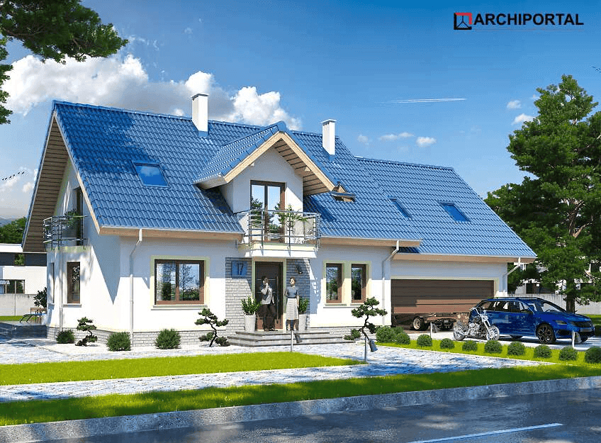 Wizualizacja domu jednorodzinnego Izadora II