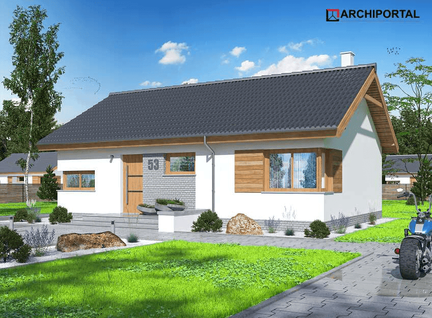 Wizualizacja domu jednorodzinnego Leda