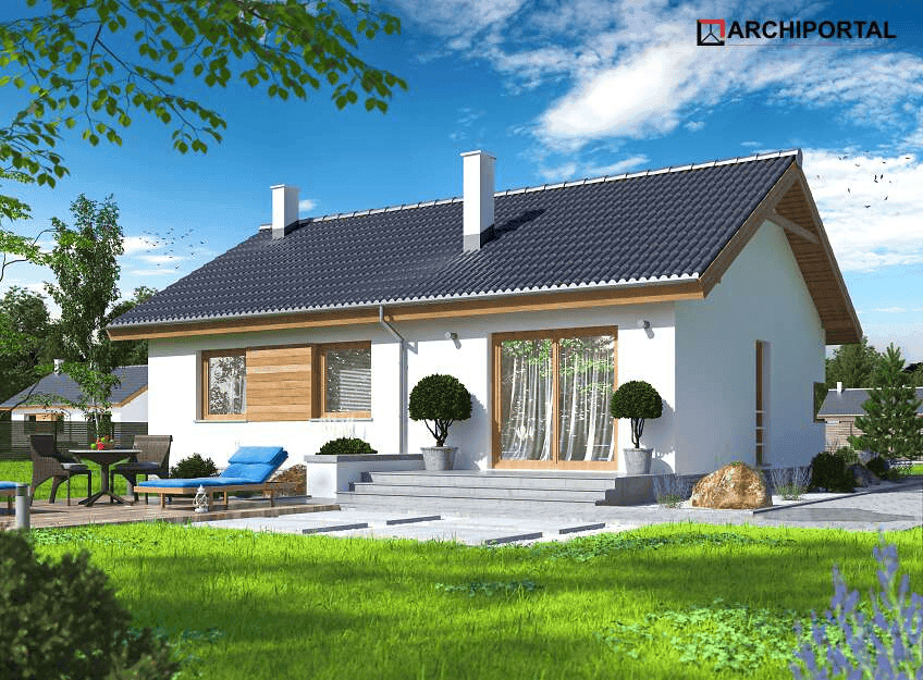 Wizualizacja domu jednorodzinnego Leda