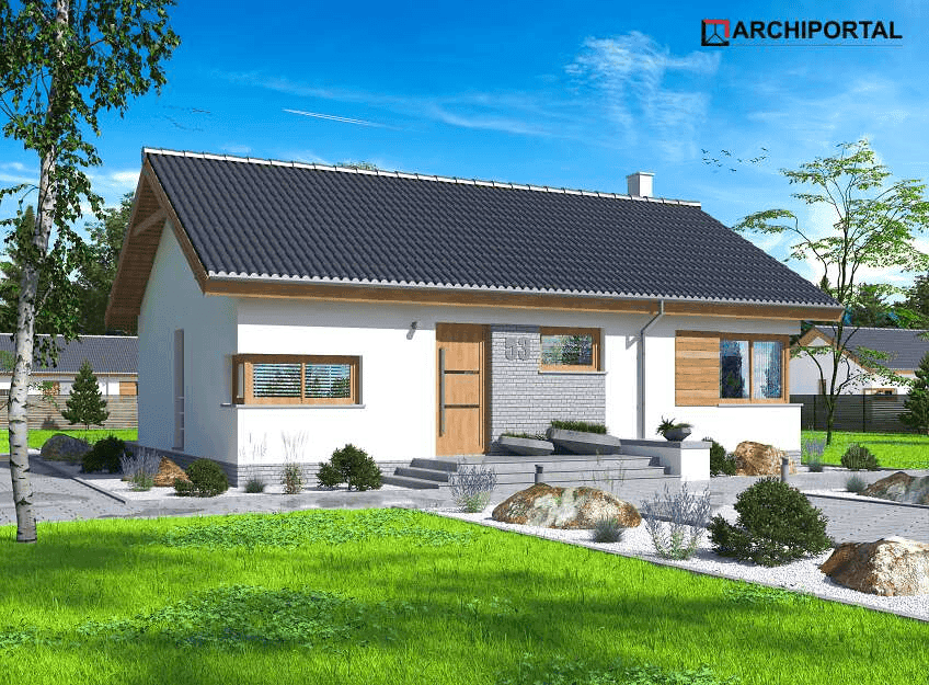 Wizualizacja domu jednorodzinnego Leda