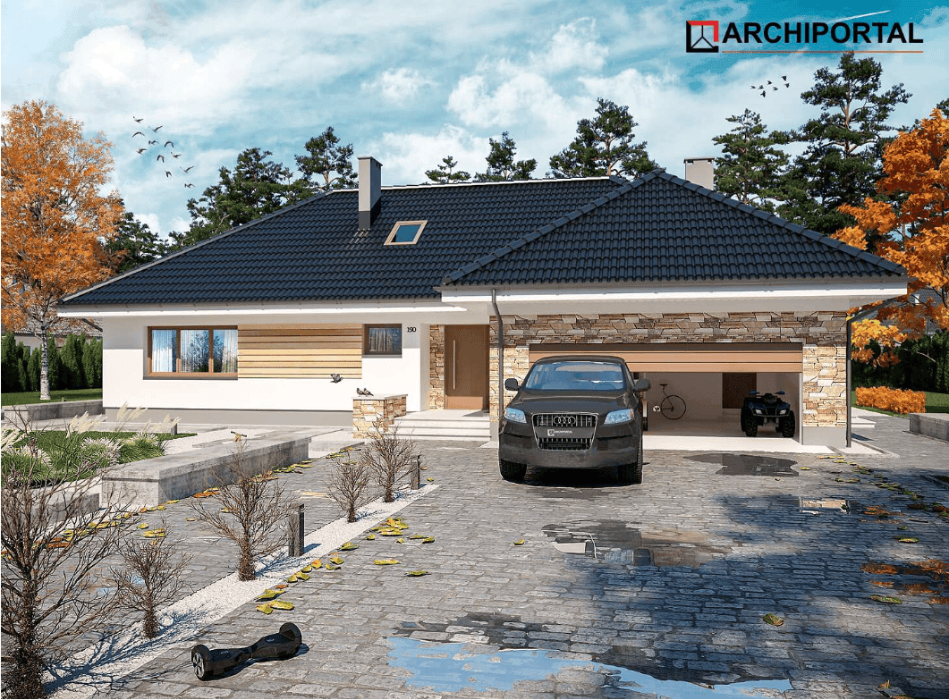 Wizualizacja domu jednorodzinnego Padme 2
