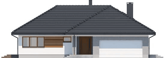 Elewacja frontowa domu jednorodzinnego Padme 3 B