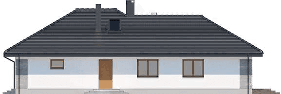 Elewacja prawa domu jednorodzinnego Padme 3 B