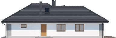 Elewacja prawa domu jednorodzinnego Padme 3 B