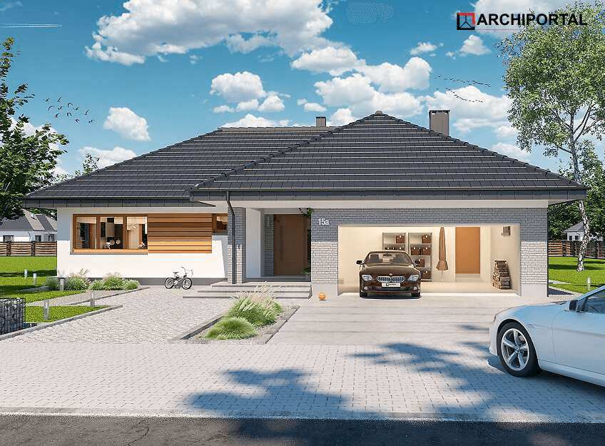 Wizualizacja domu jednorodzinnego Padme 3 B
