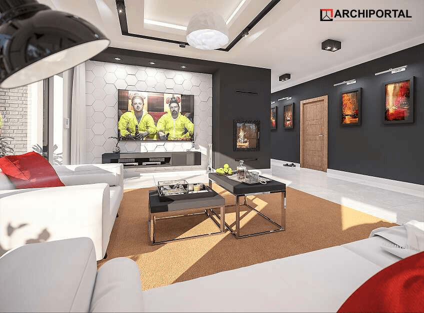 Wizualizacja domu jednorodzinnego Padme 3 B