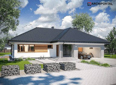 Wizualizacja domu jednorodzinnego Padme 3 b