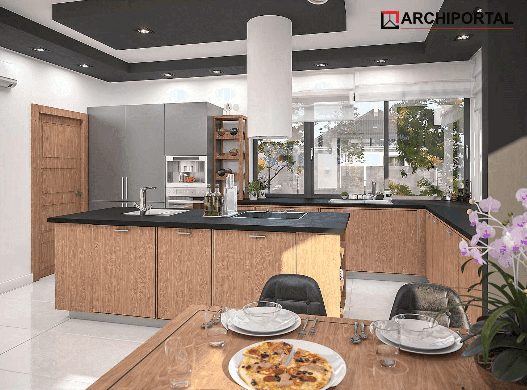 Wizualizacja domu jednorodzinnego Padme 3 WZ