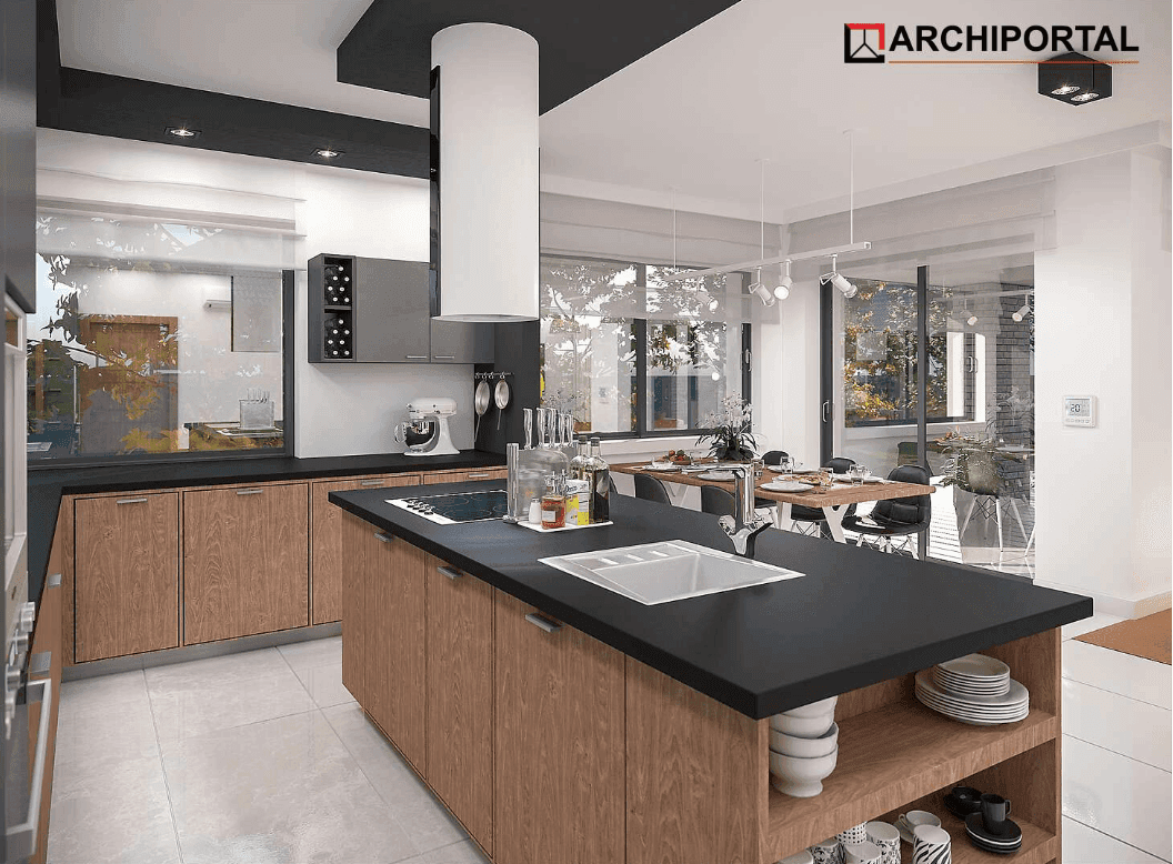 Wizualizacja domu jednorodzinnego Padme 3 WZ