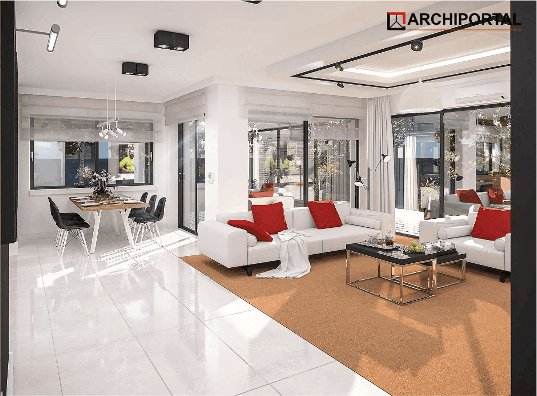 Wizualizacja domu jednorodzinnego Padme 3 WZ