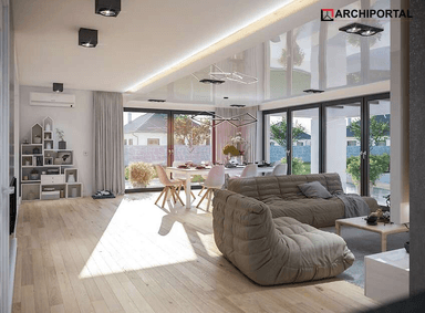 Wizualizacja domu jednorodzinnego Padme 4