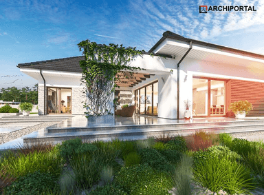 Wizualizacja domu jednorodzinnego Padme 4