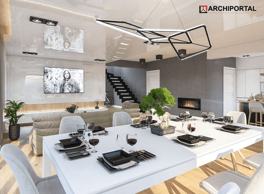 Wizualizacja domu jednorodzinnego Padme 4