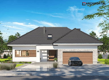 Wizualizacja domu jednorodzinnego Padme 4