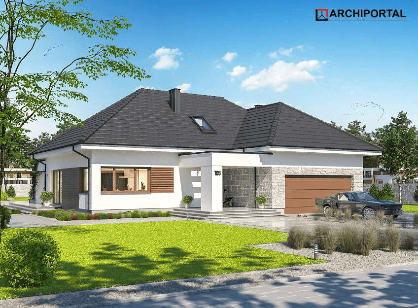 Wizualizacja domu jednorodzinnego Padme 4