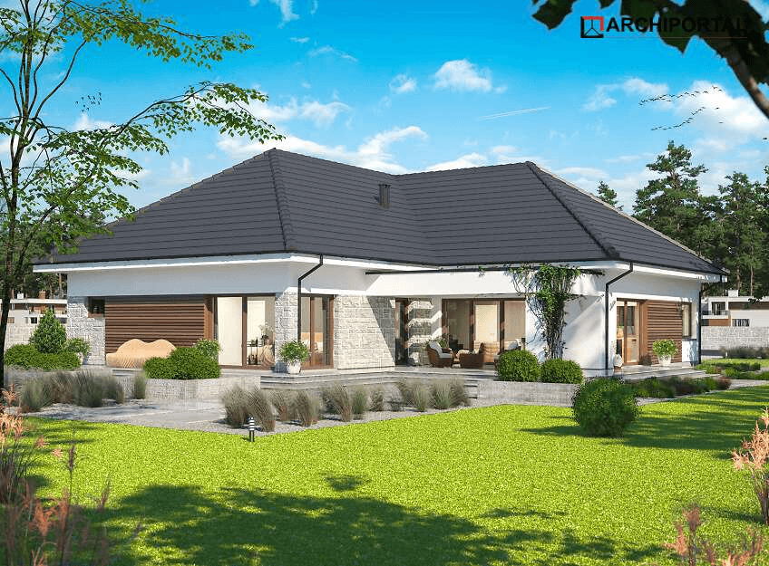 Wizualizacja domu jednorodzinnego Padme 4