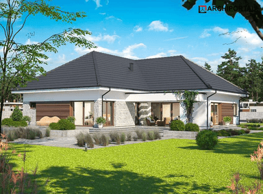 Wizualizacja domu jednorodzinnego Padme 4