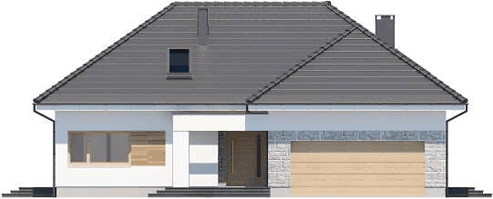 Elewacja frontowa domu jednorodzinnego Padme 5