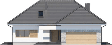 Elewacja frontowa domu jednorodzinnego Padme 5