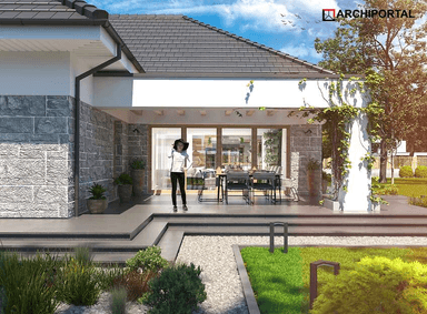 Wizualizacja domu jednorodzinnego Padme 5