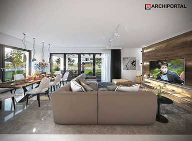 Wizualizacja domu jednorodzinnego Padme 5