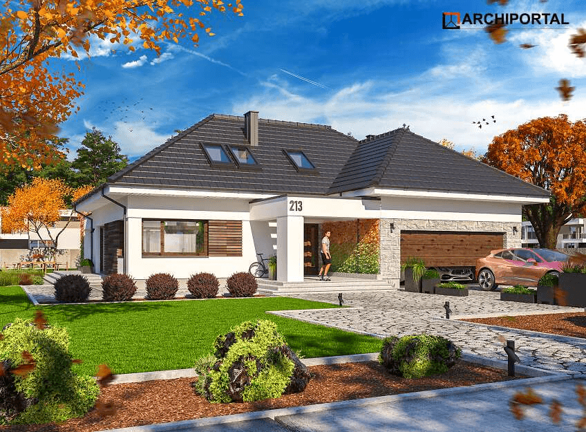Wizualizacja domu jednorodzinnego Padme 6