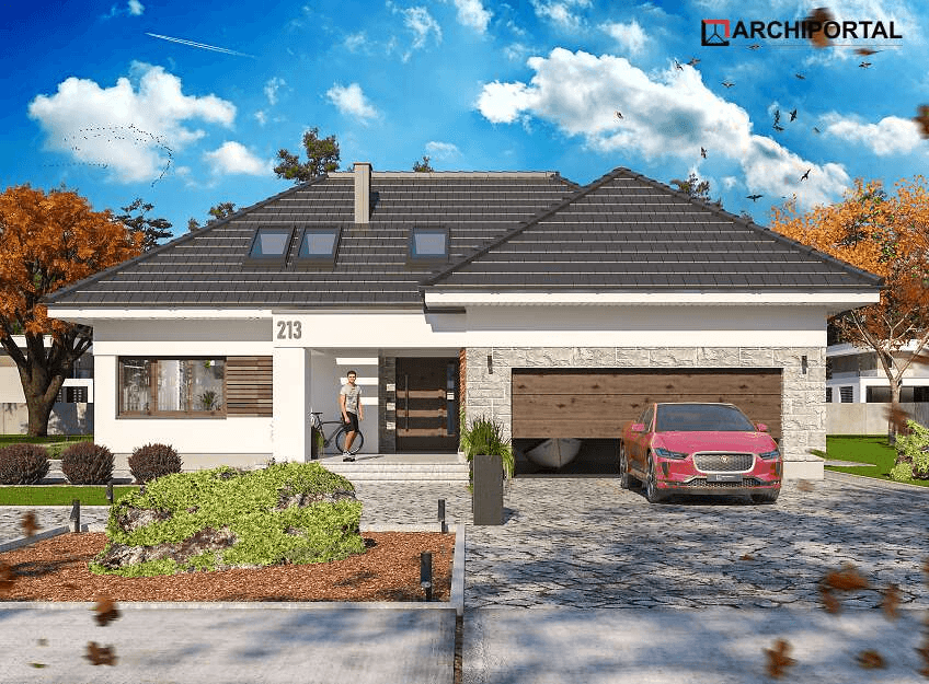 Wizualizacja domu jednorodzinnego Padme 6