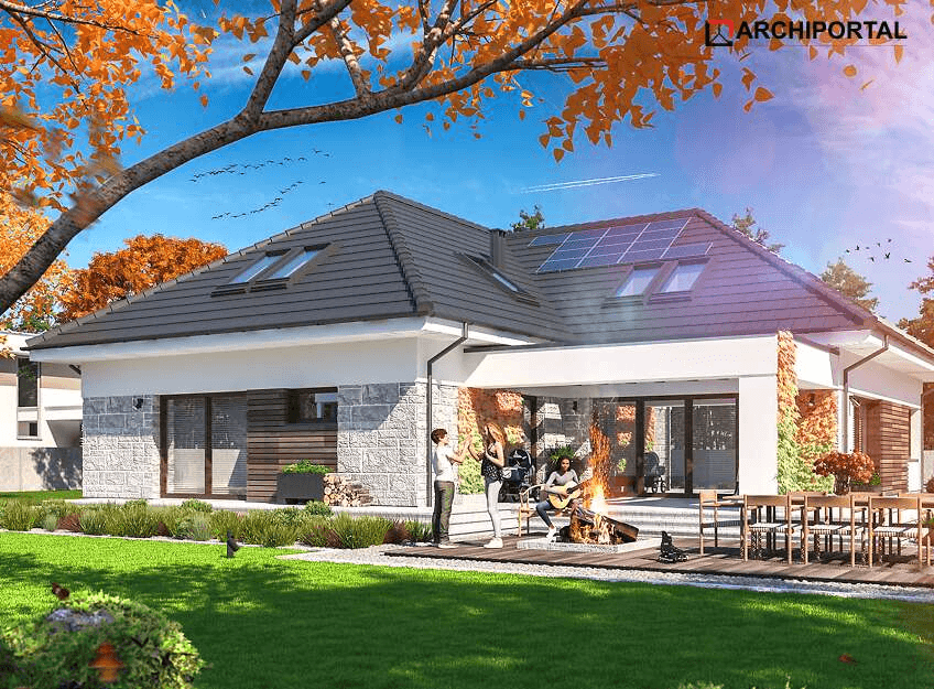 Wizualizacja domu jednorodzinnego Padme 6